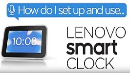 Lenovo smart best sale clock setup